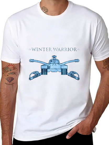 Winter Warrior Tank Graphic Tee - Black