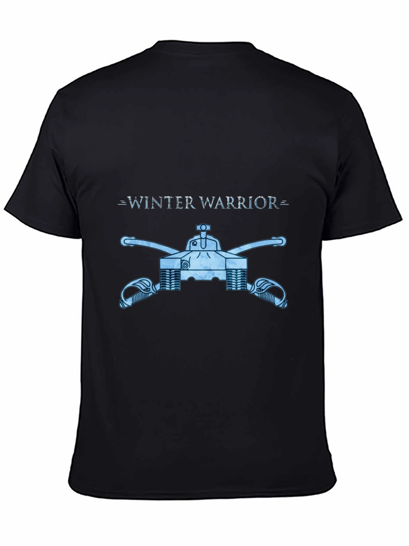 Winter Warrior Tank Graphic Tee - Black