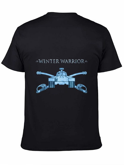 Winter Warrior Tank Graphic Tee - Black