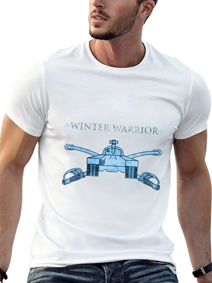 Winter Warrior Tank Graphic Tee - Black
