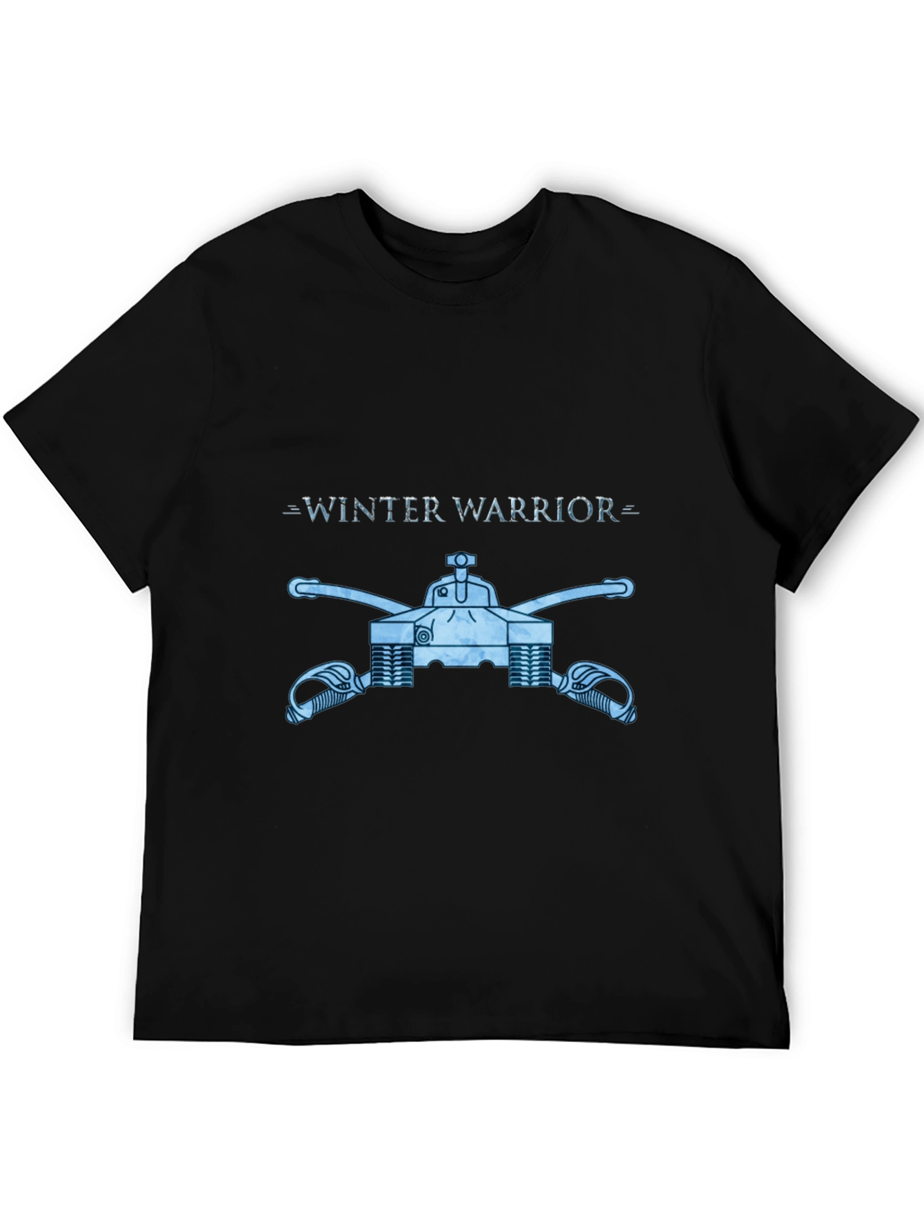 Winter Warrior Tank Graphic Tee - Black