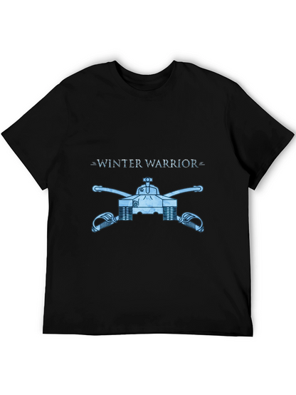 Winter Warrior Tank Graphic Tee - Black