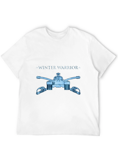 Winter Warrior Tank Graphic Tee - Black