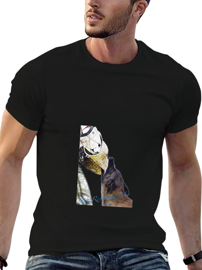 Astronaut Dog Graphic Tee - Black