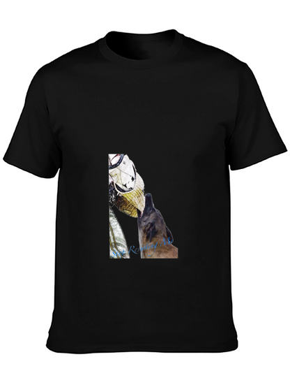 Astronaut Dog Graphic Tee - Black