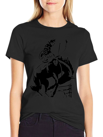 Black Rodeo Rider Graphic Tee