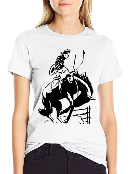 Black Rodeo Rider Graphic Tee