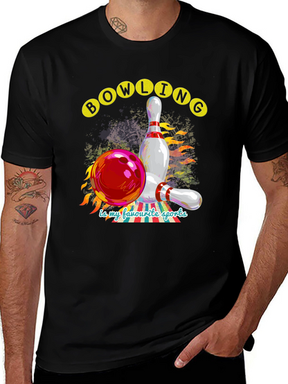 Bowling is My Favorite Sports Graphic Tee