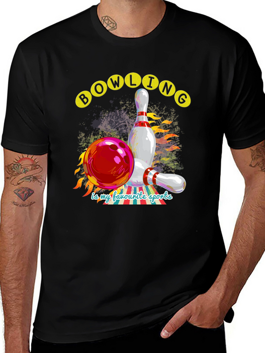 Bowling is My Favorite Sports Graphic Tee