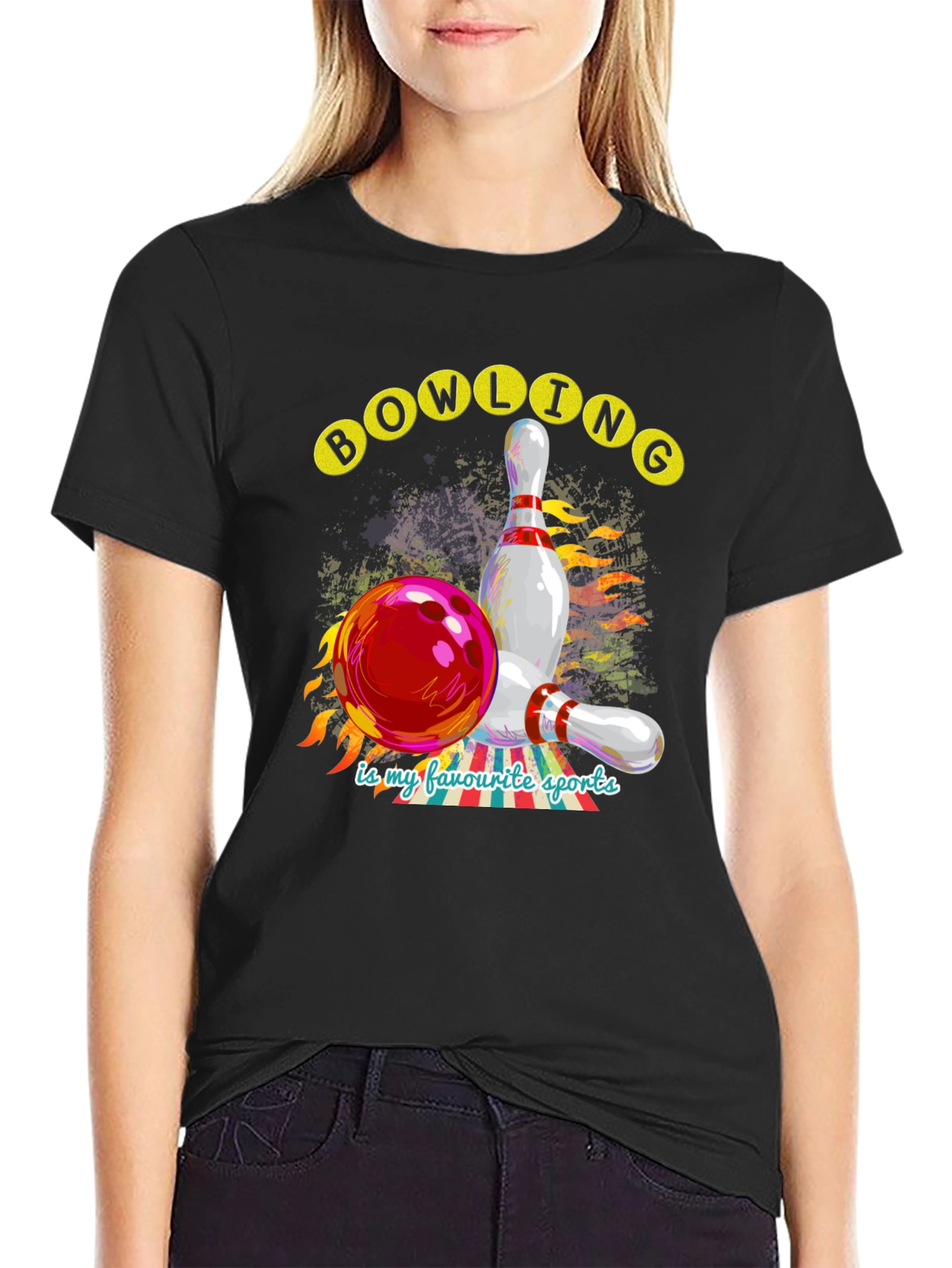 Bowling is My Favorite Sports Graphic Tee
