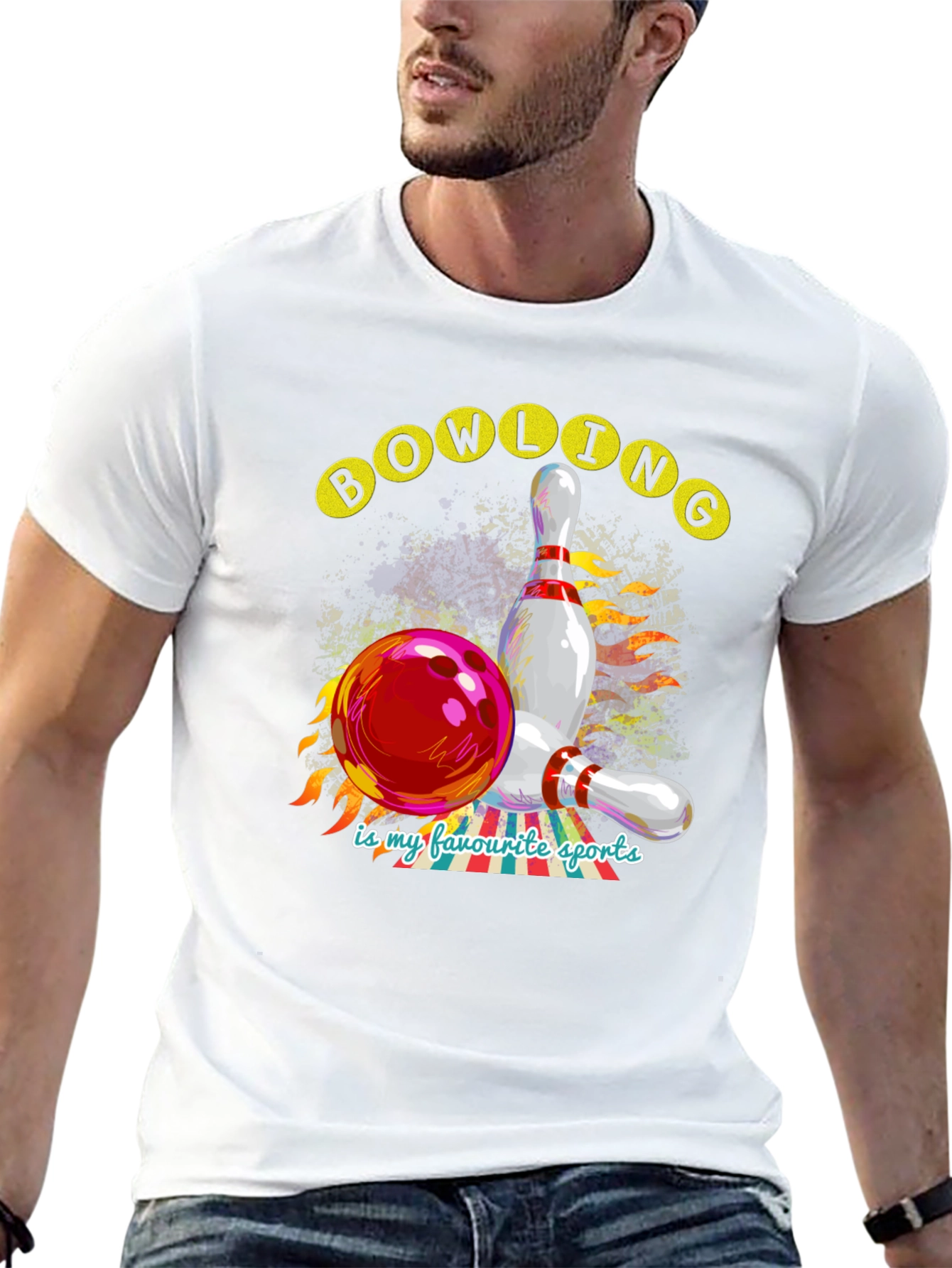 Bowling is My Favorite Sports Graphic Tee