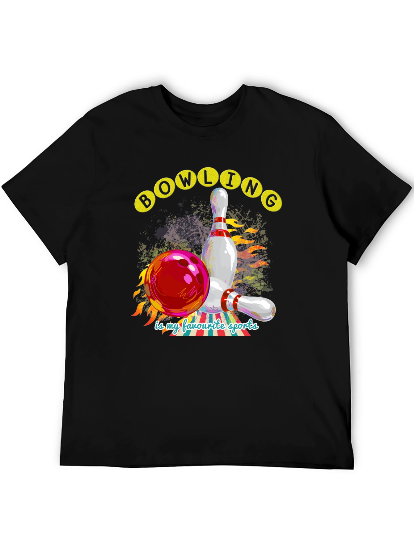 Bowling is My Favorite Sports Graphic Tee