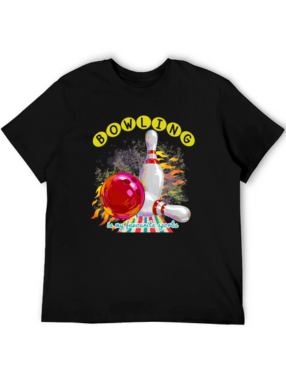 Bowling is My Favorite Sports Graphic Tee