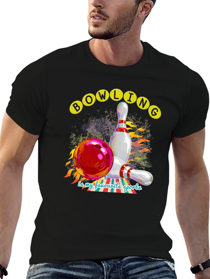 Bowling is My Favorite Sports Graphic Tee