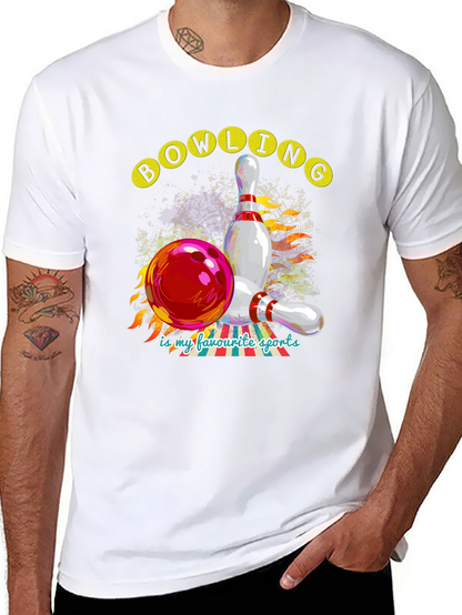 Bowling is My Favorite Sports Graphic Tee