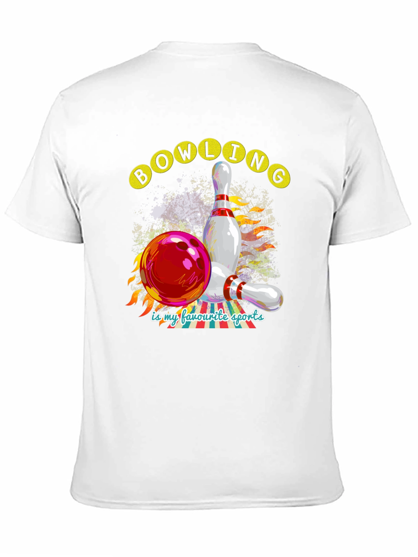 Bowling is My Favorite Sports Graphic Tee