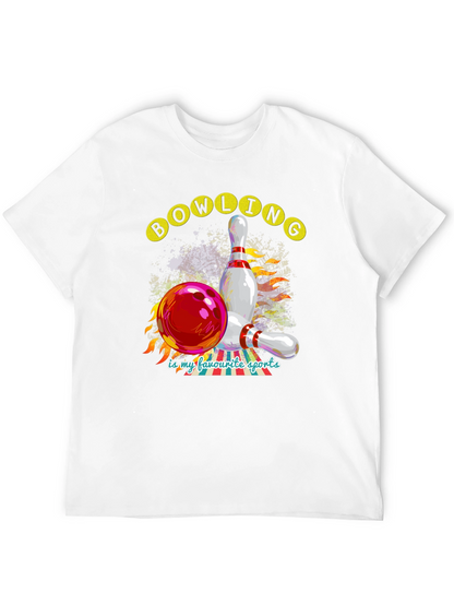 Bowling is My Favorite Sports Graphic Tee