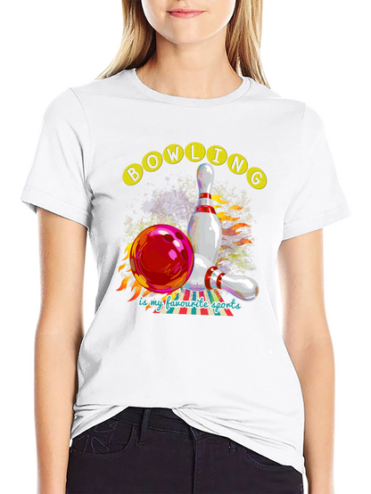 Bowling is My Favorite Sports Graphic Tee