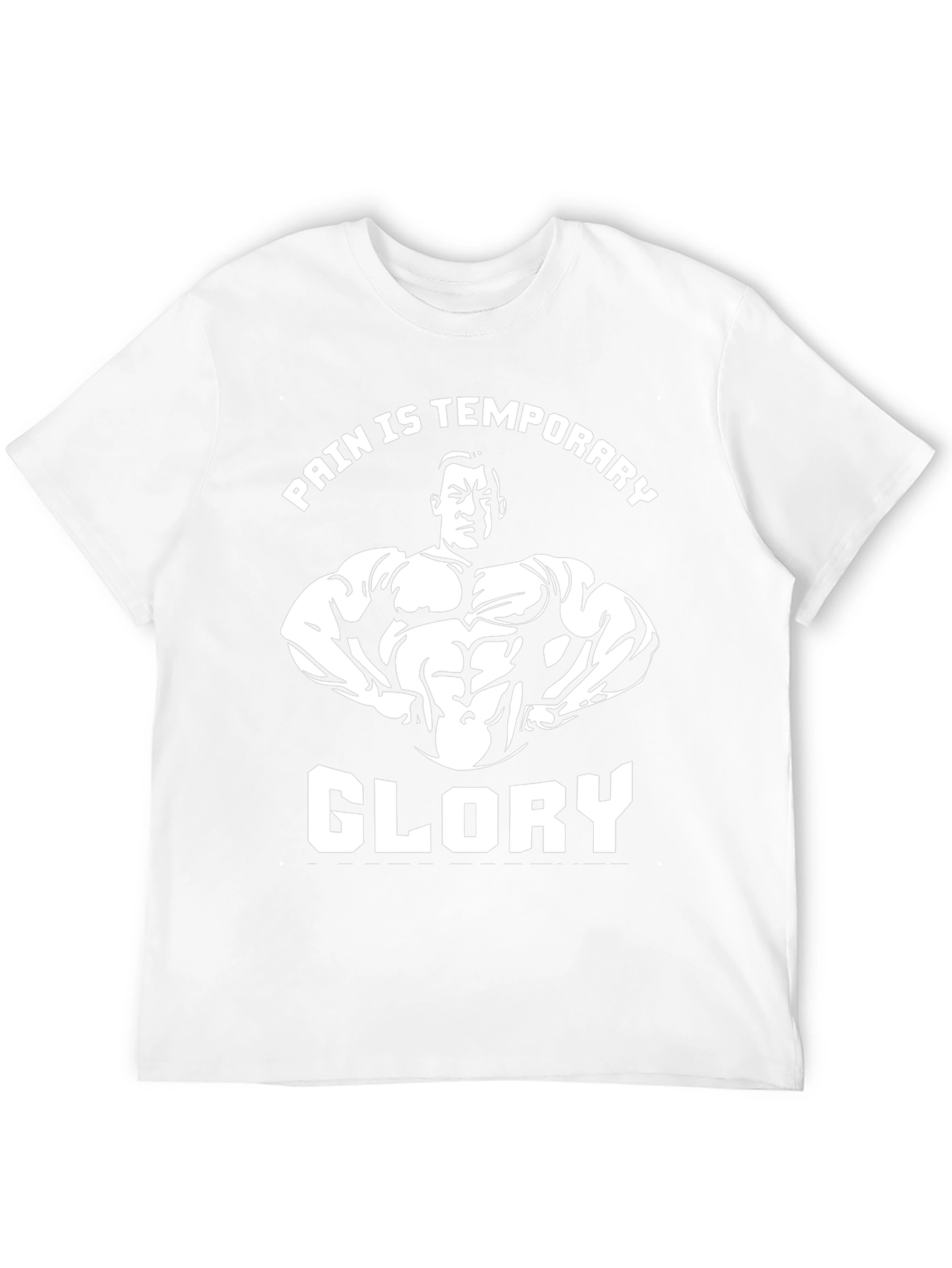 Pain is Temporary Glory Black Graphic T-Shirt