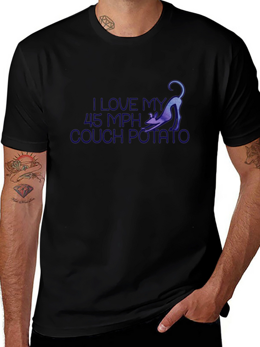 I Love My 45 MPH Couch Potato Black T-Shirt