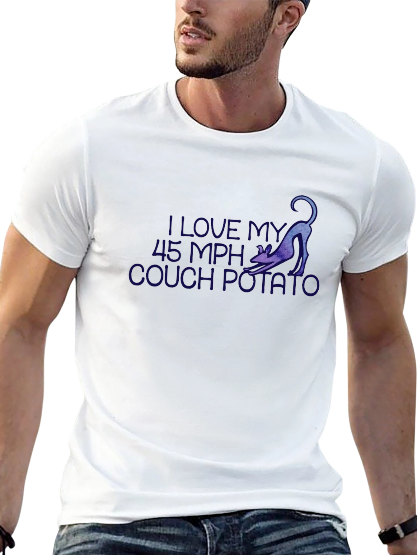 I Love My 45 MPH Couch Potato Black T-Shirt