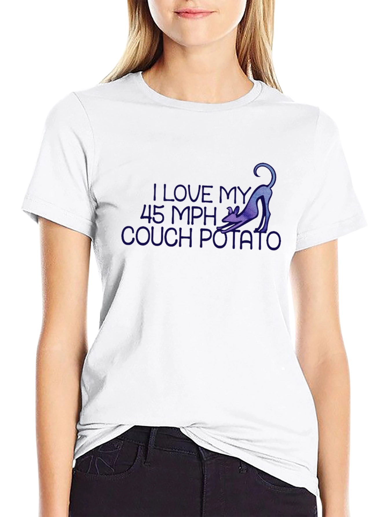 I Love My 45 MPH Couch Potato Black T-Shirt