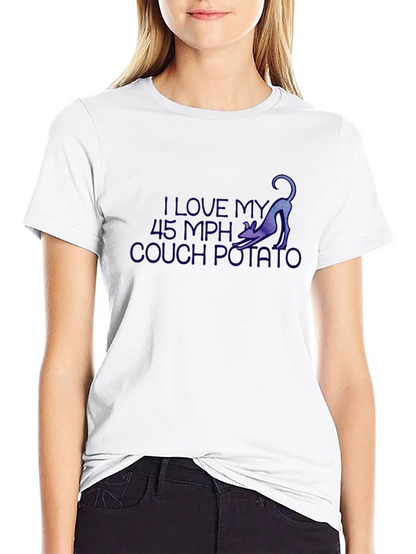 I Love My 45 MPH Couch Potato Black T-Shirt