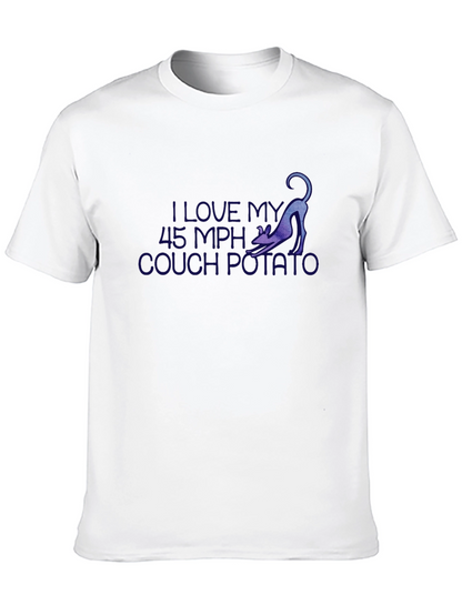 I Love My 45 MPH Couch Potato Black T-Shirt
