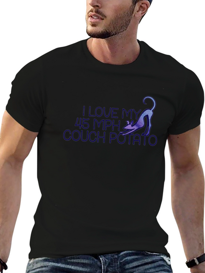 I Love My 45 MPH Couch Potato Black T-Shirt