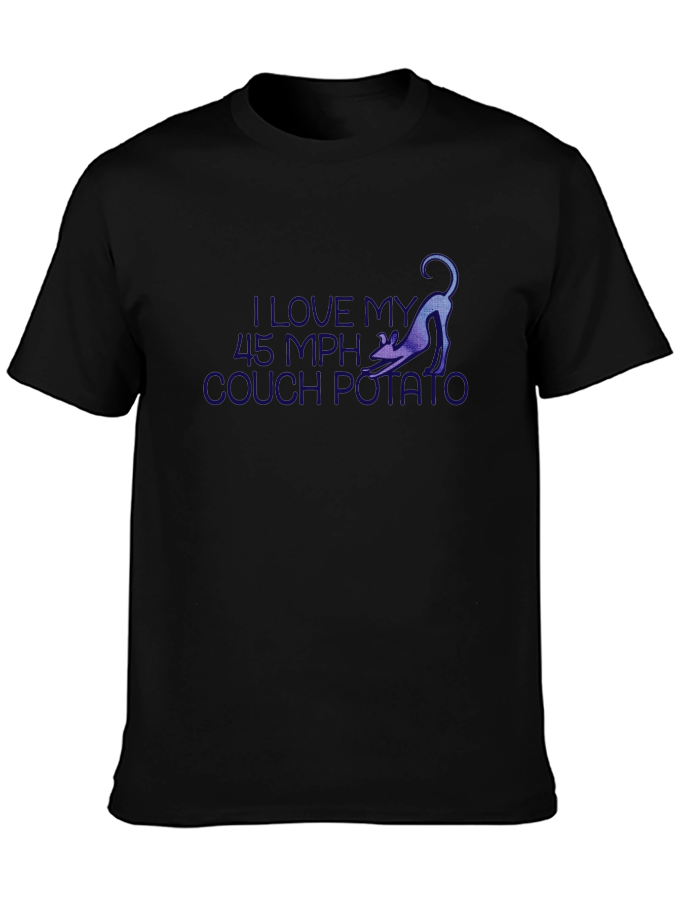 I Love My 45 MPH Couch Potato Black T-Shirt