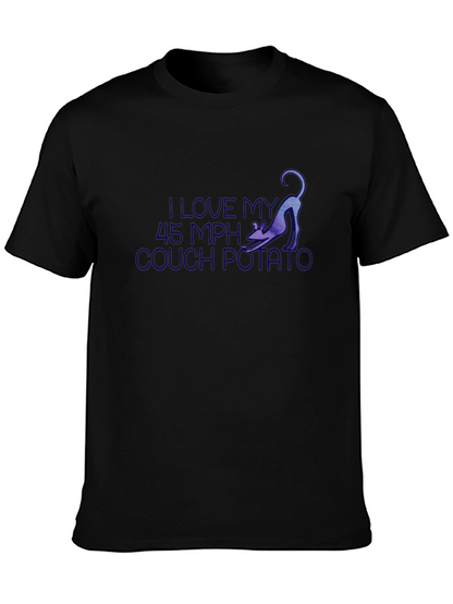I Love My 45 MPH Couch Potato Black T-Shirt