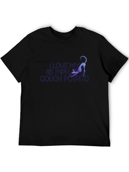 I Love My 45 MPH Couch Potato Black T-Shirt