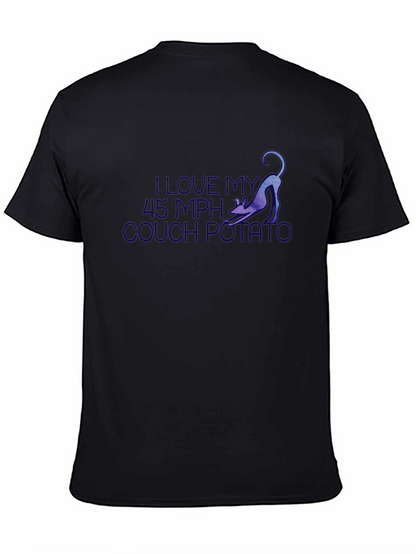 I Love My 45 MPH Couch Potato Black T-Shirt