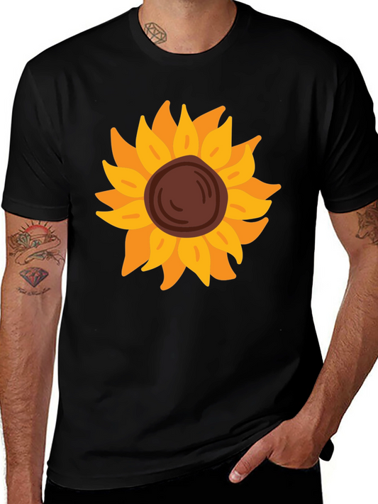 Sunflower Graphic Tee - Black Unisex Shirt