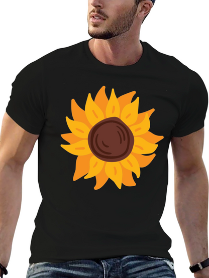 Sunflower Graphic Tee - Black Unisex Shirt