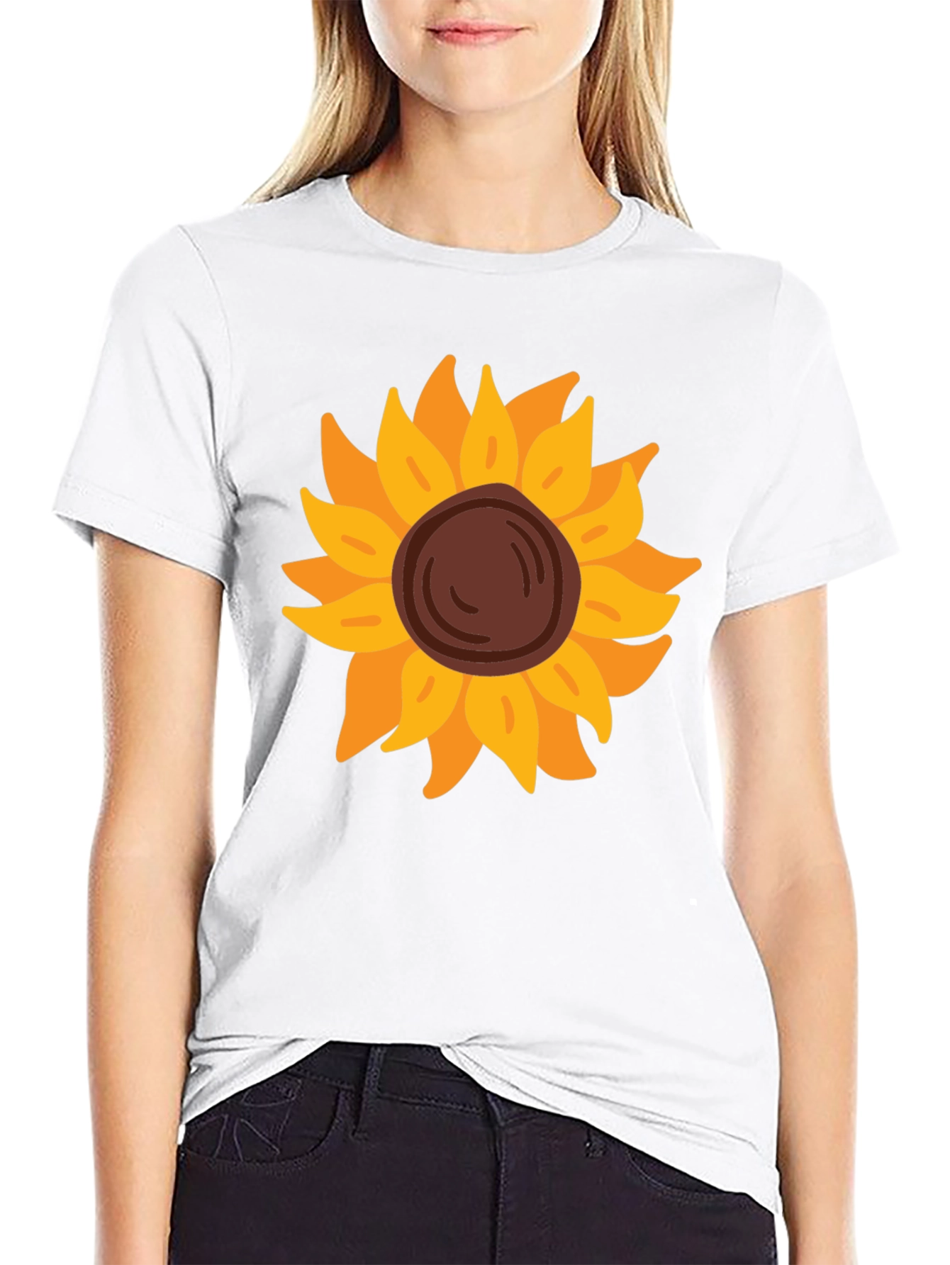 Sunflower Graphic Tee - Black Unisex Shirt