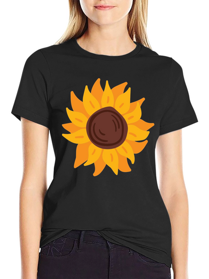 Sunflower Graphic Tee - Black Unisex Shirt
