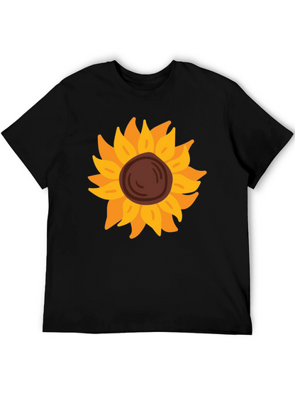 Sunflower Graphic Tee - Black Unisex Shirt