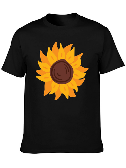 Sunflower Graphic Tee - Black Unisex Shirt