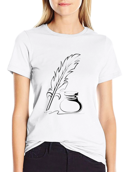 Quill & Ink T-Shirt - Black Graphic Tee