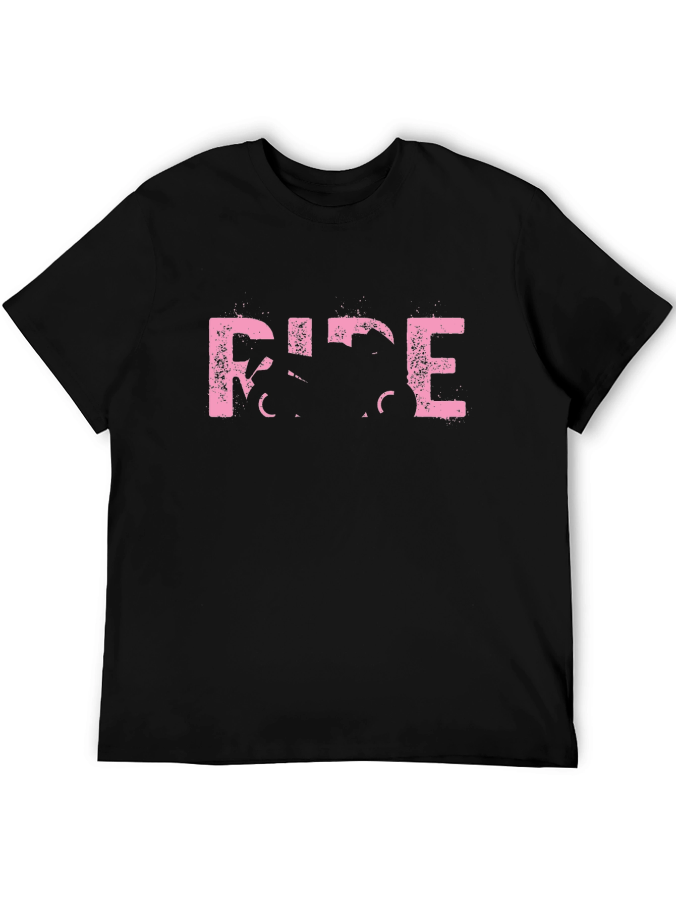 Ride Motorcycle Pink Graphic Tee