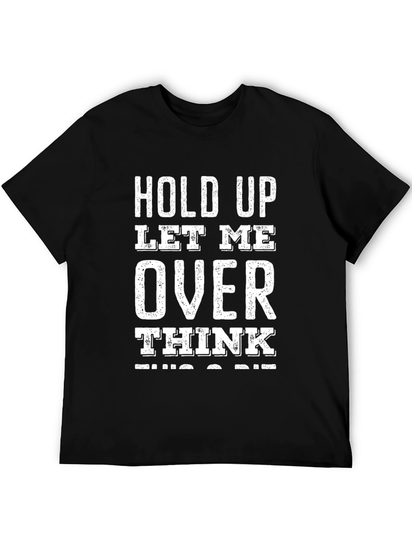 Overthink Black Graphic Tee