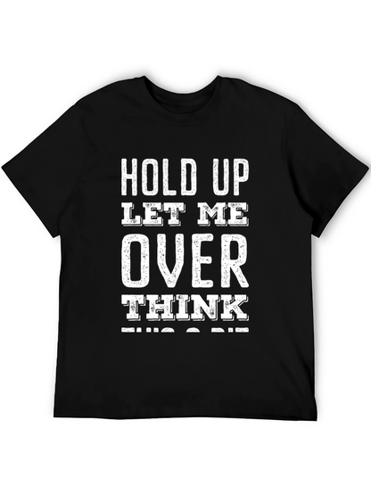 Overthink Black Graphic Tee