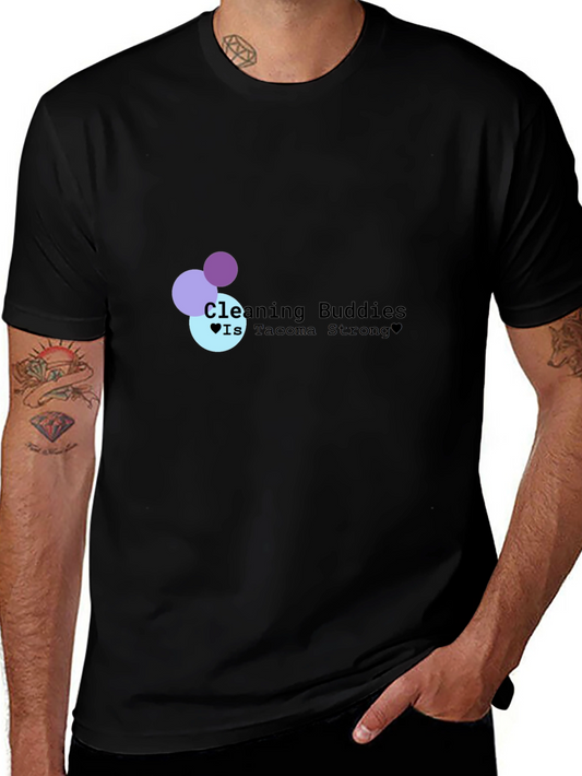 Cleaning Buddies Tacoma Strong Black T-Shirt