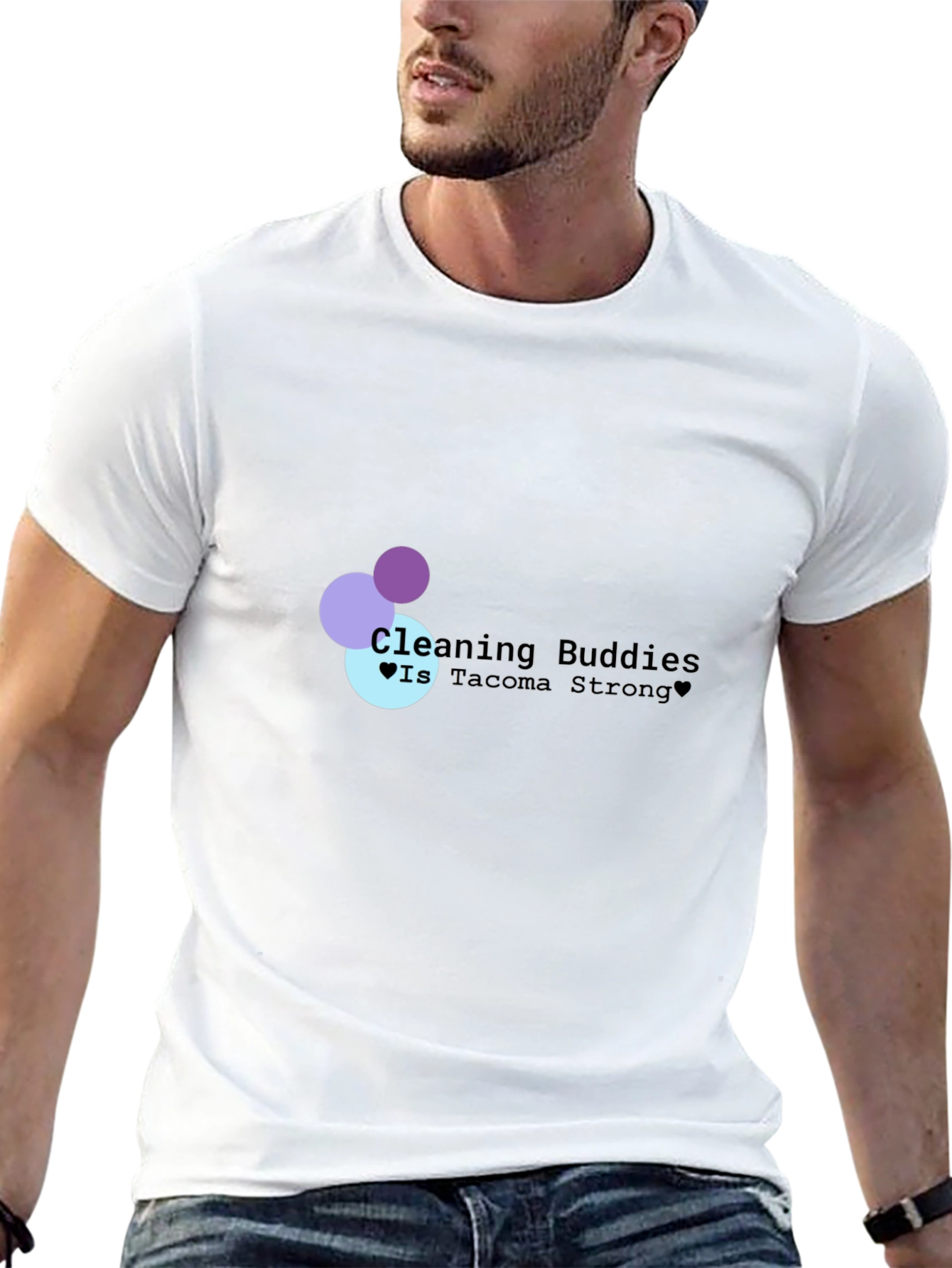 Cleaning Buddies Tacoma Strong Black T-Shirt