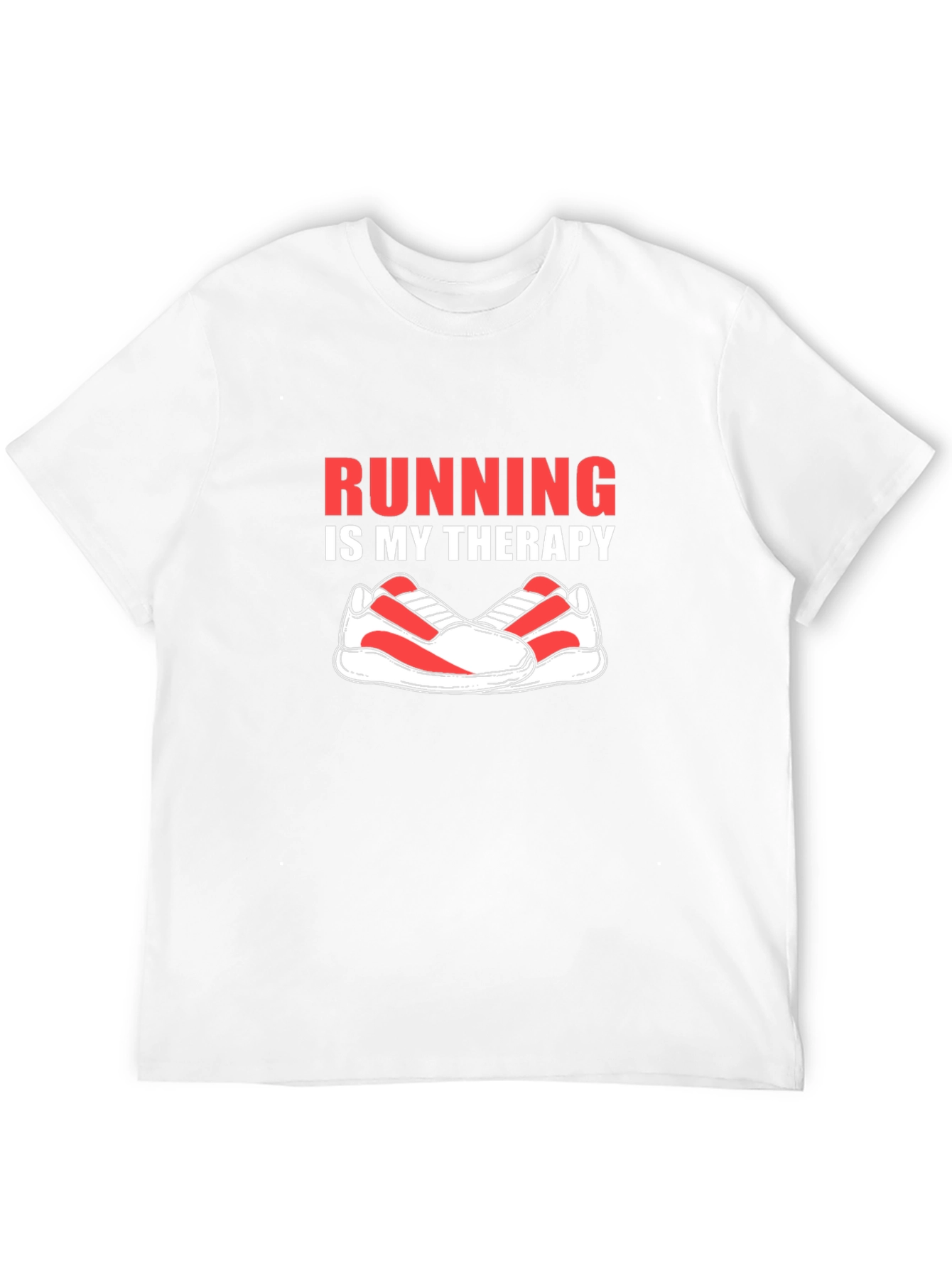 Running is My Therapy Graphic Tee - Black