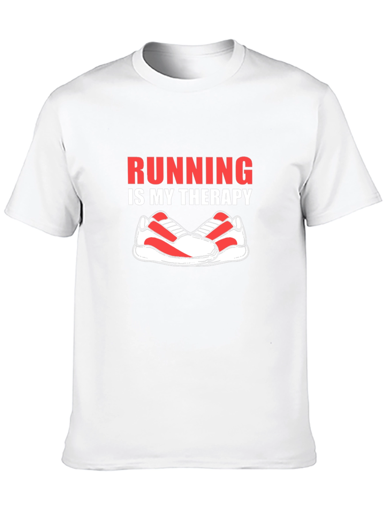 Running is My Therapy Graphic Tee - Black