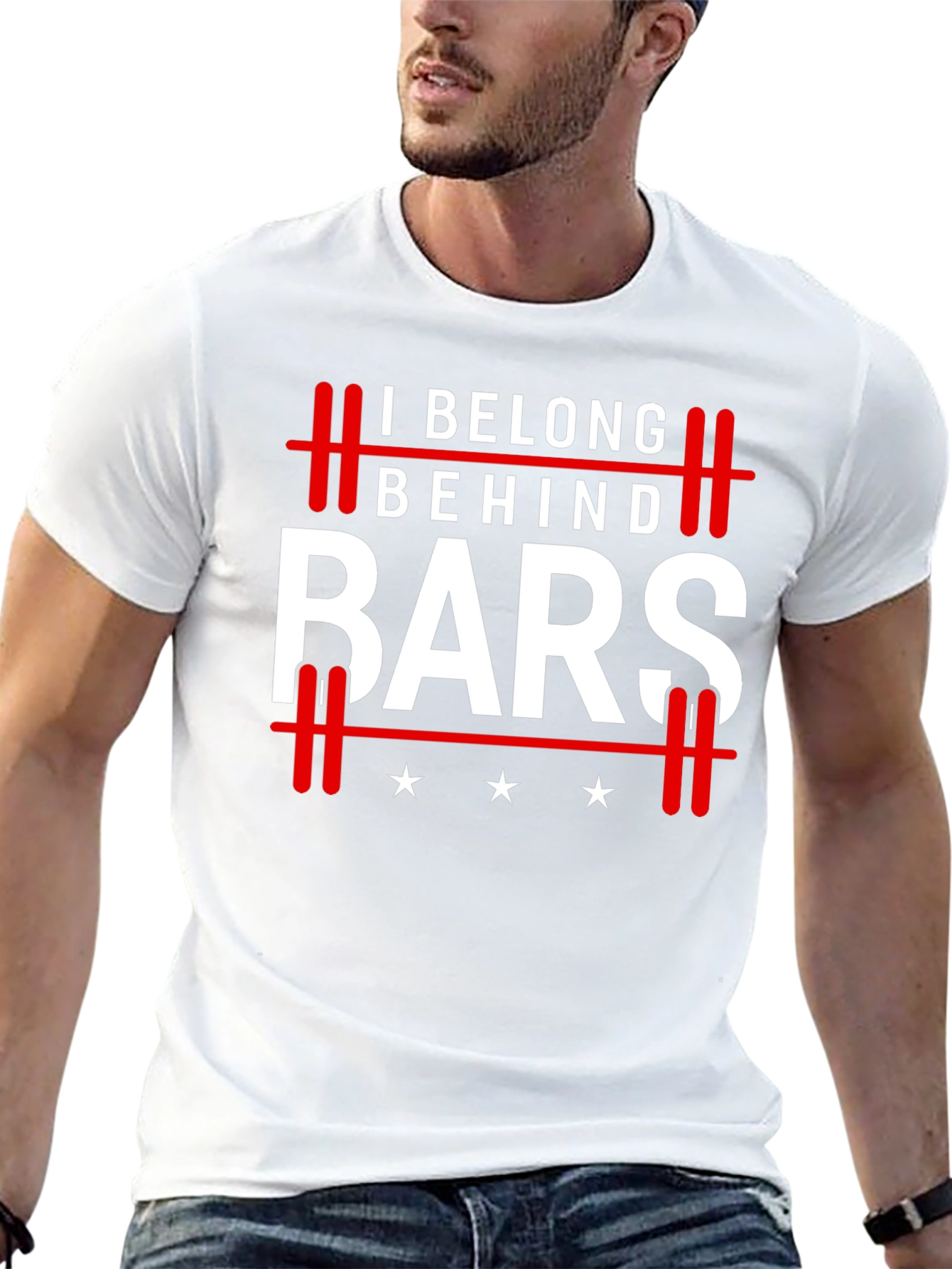 I Belong Behind Bars Graphic T-Shirt