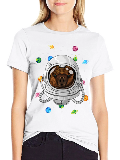 Astronaut Quokka Space T-Shirt