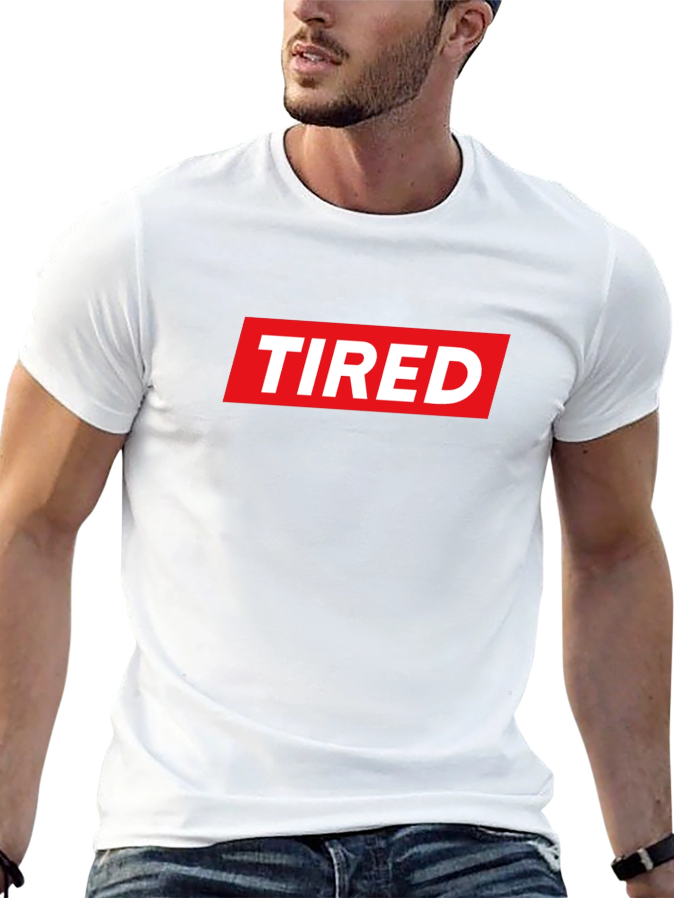 Tired Graphic Tee - Streetwear Style